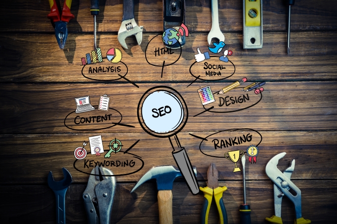 Top-view-of-tools-for-marketing